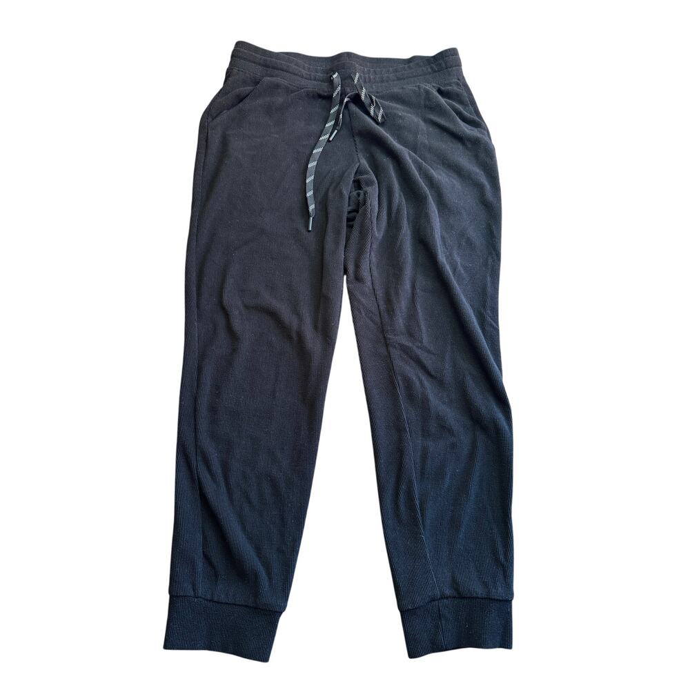 Marc New York by Andrew Marc black ribbed jogger sweatpants, Large
